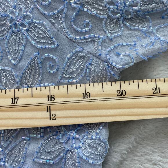 Draper's Damon's Beaded Top & Skirt Set‎ Women 18P Blue Mothers of Bride Groom - Picture 8 of 16